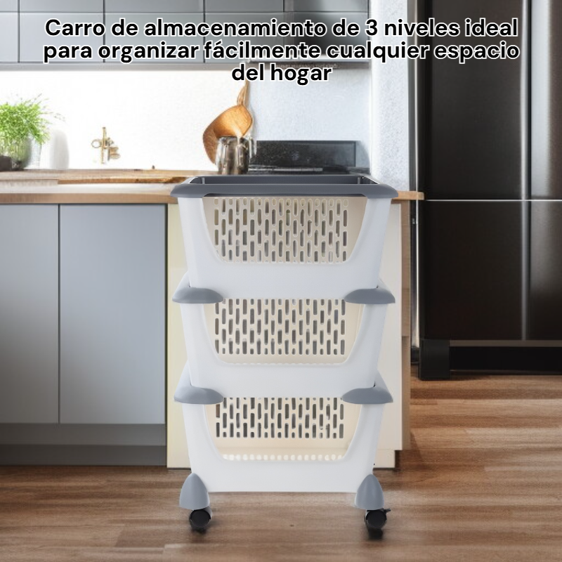 Carro de almacenamiento de 3 niveles Modern House Mega