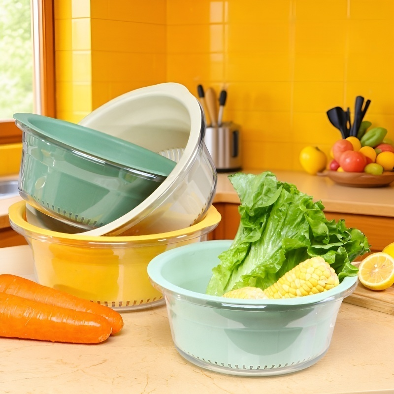 Transparent round drain basket