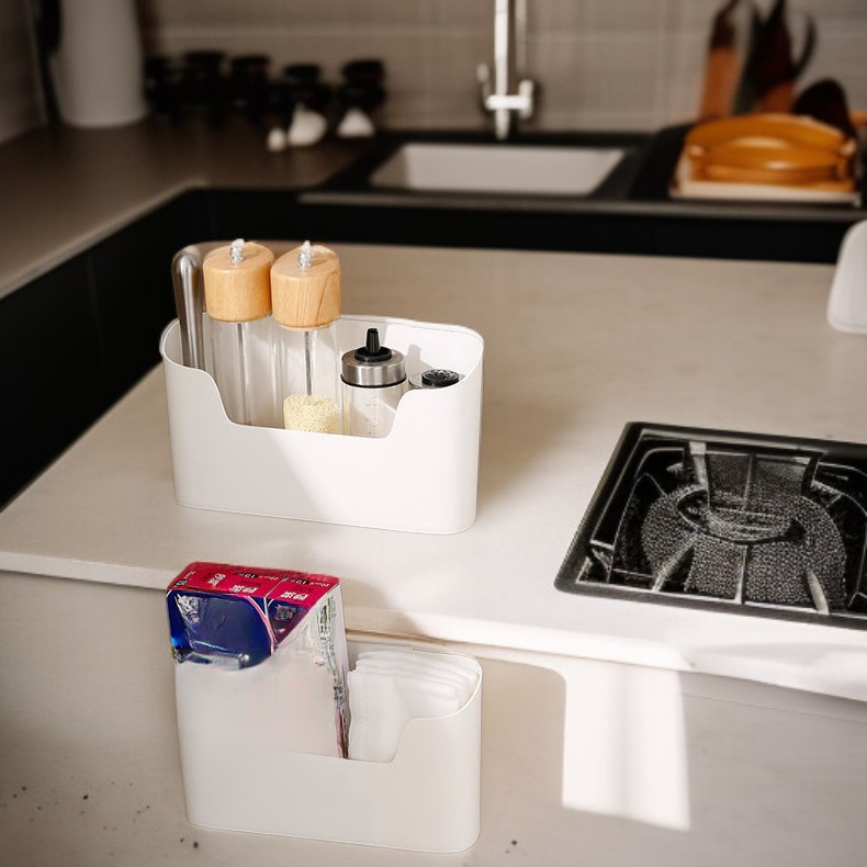 Estante de almacenamiento multifuncional para baño, organizador de pared sin perforación