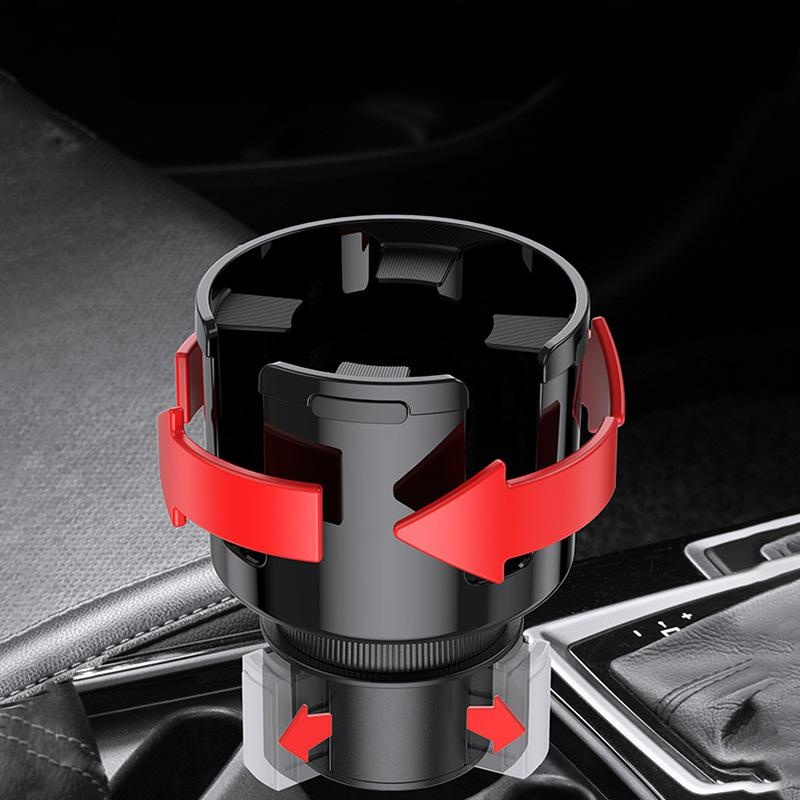 Large capacity car cup holder