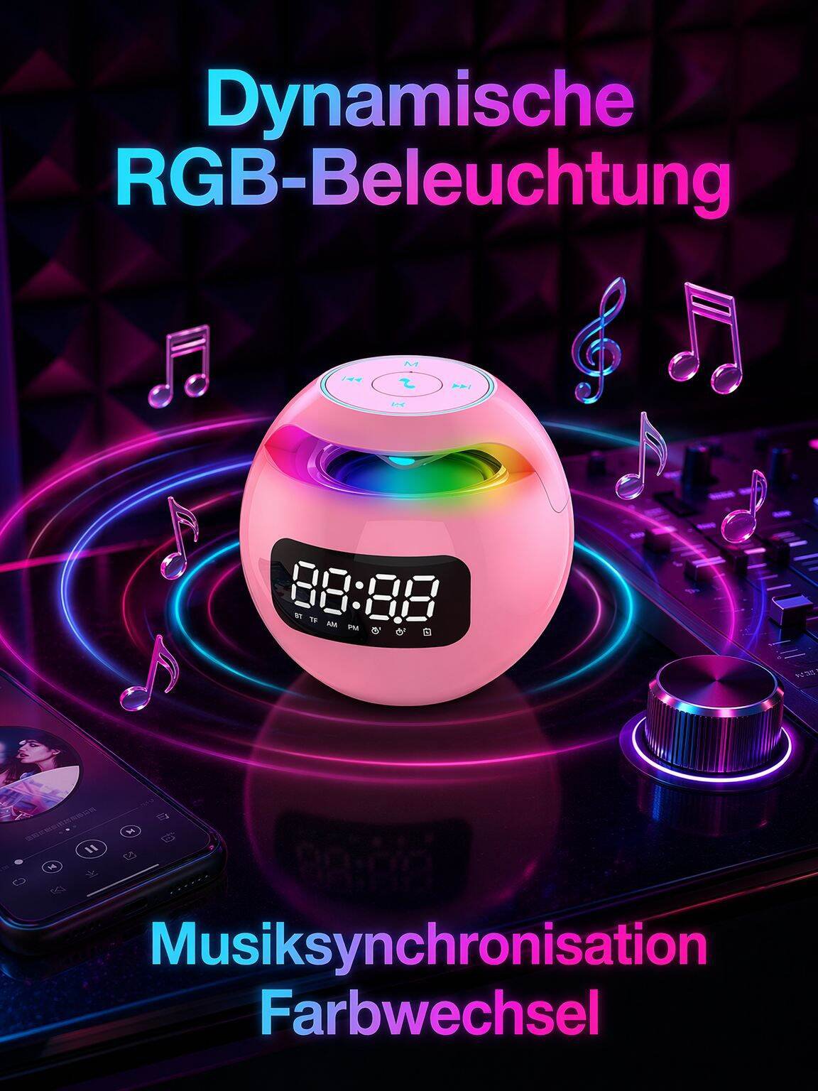 Farbwechselnder Bluetooth-Lautsprecher