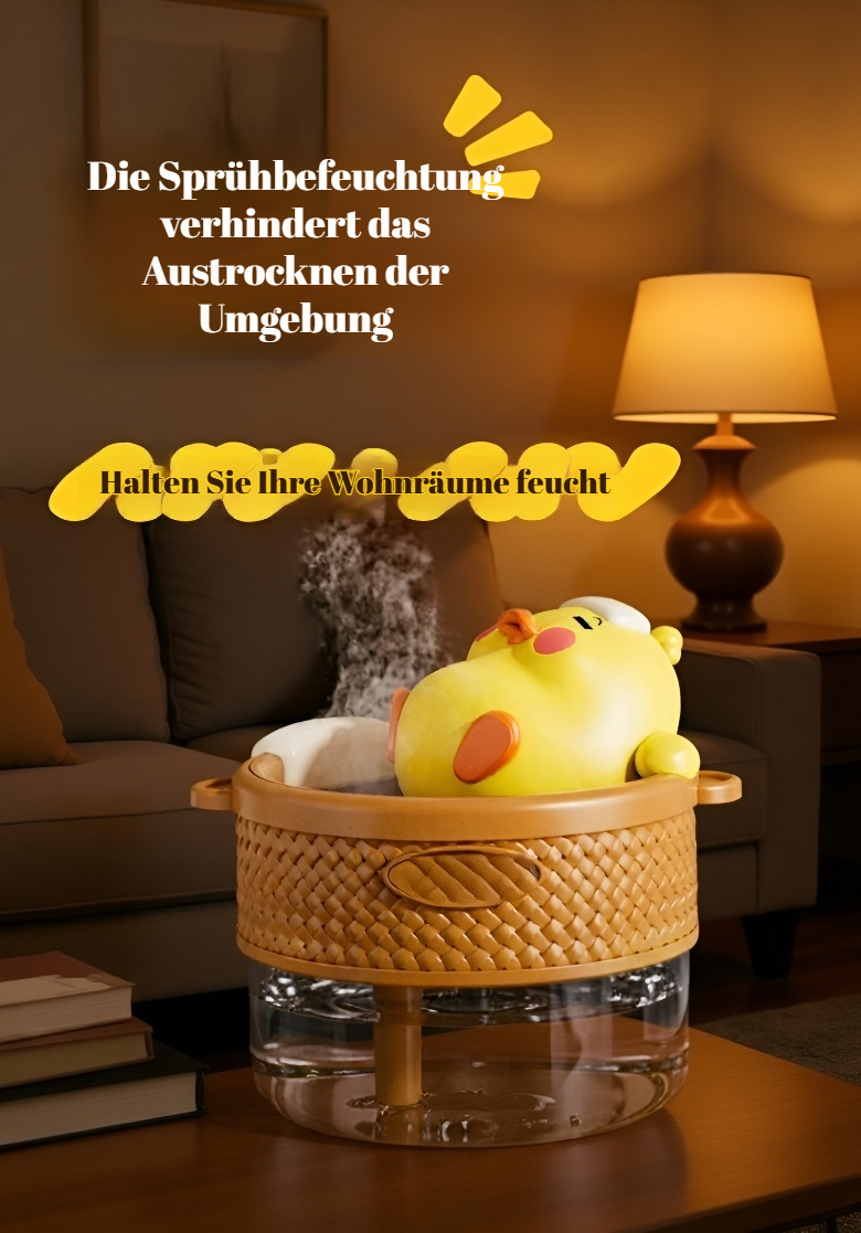 Luftbefeuchter mit sanftem LED-Nachtlicht