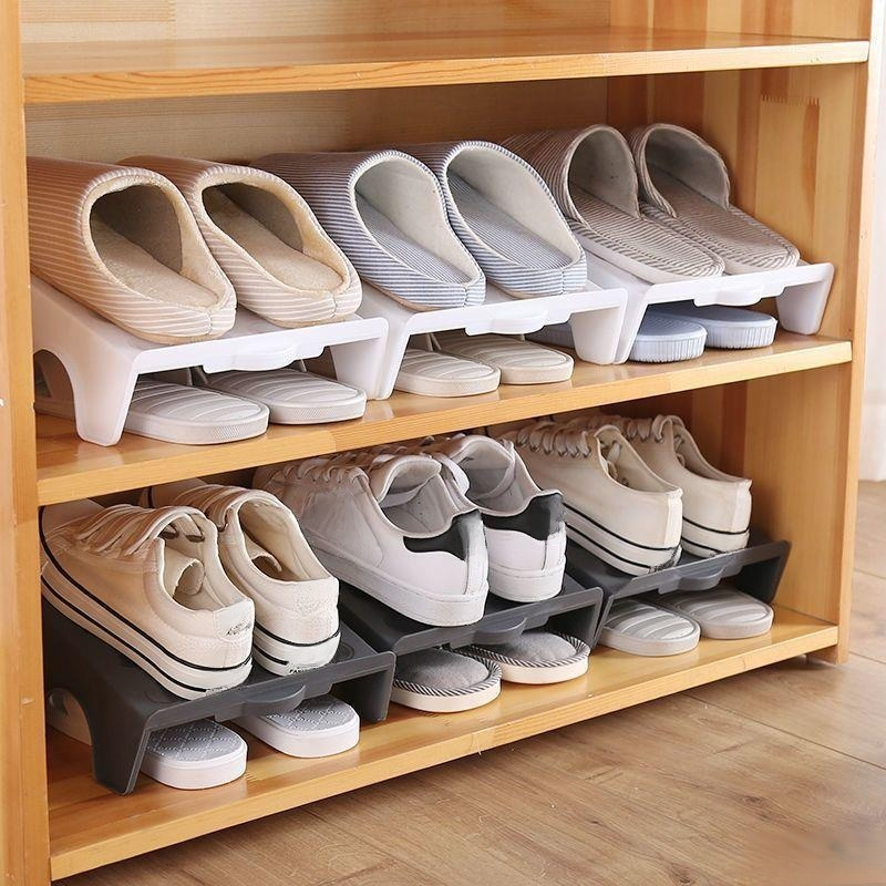 Mehrstufiges Schuhregal & Ablageregal