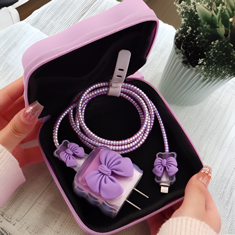 旅行便攜數據線充電器耳機多用途收納袋