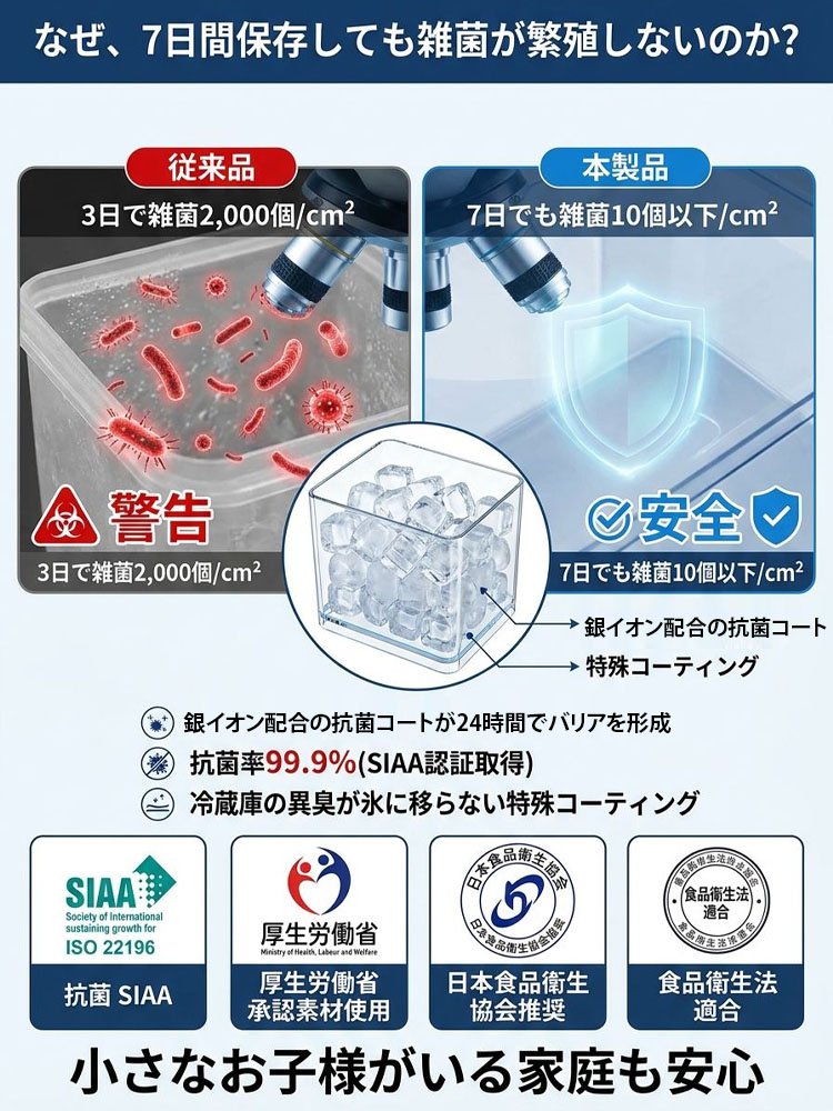 大容量ワンタッチ製氷皿