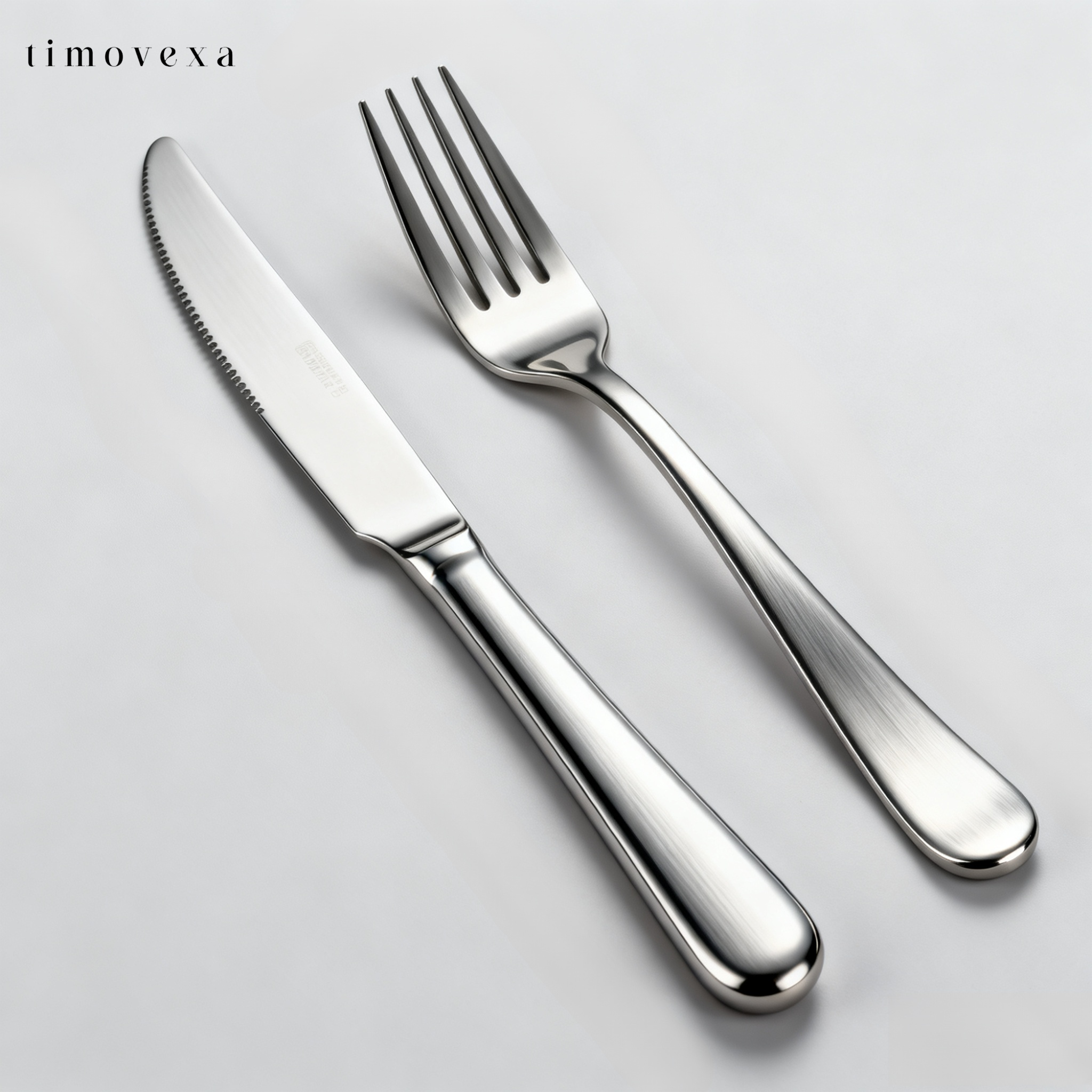 스테인리스 스틸 고급 나이프와 포크 전체 세트
