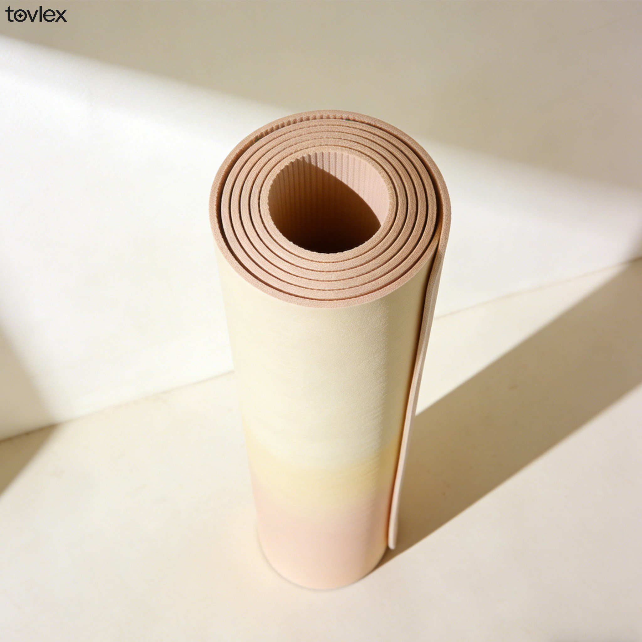 미끄럼 방지 기능의 요가 매트 클로즈업