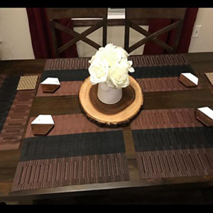 Anti-slip Waterproof Dining Table Placemat Teslin Material Heat-resistant Kitchen Mat