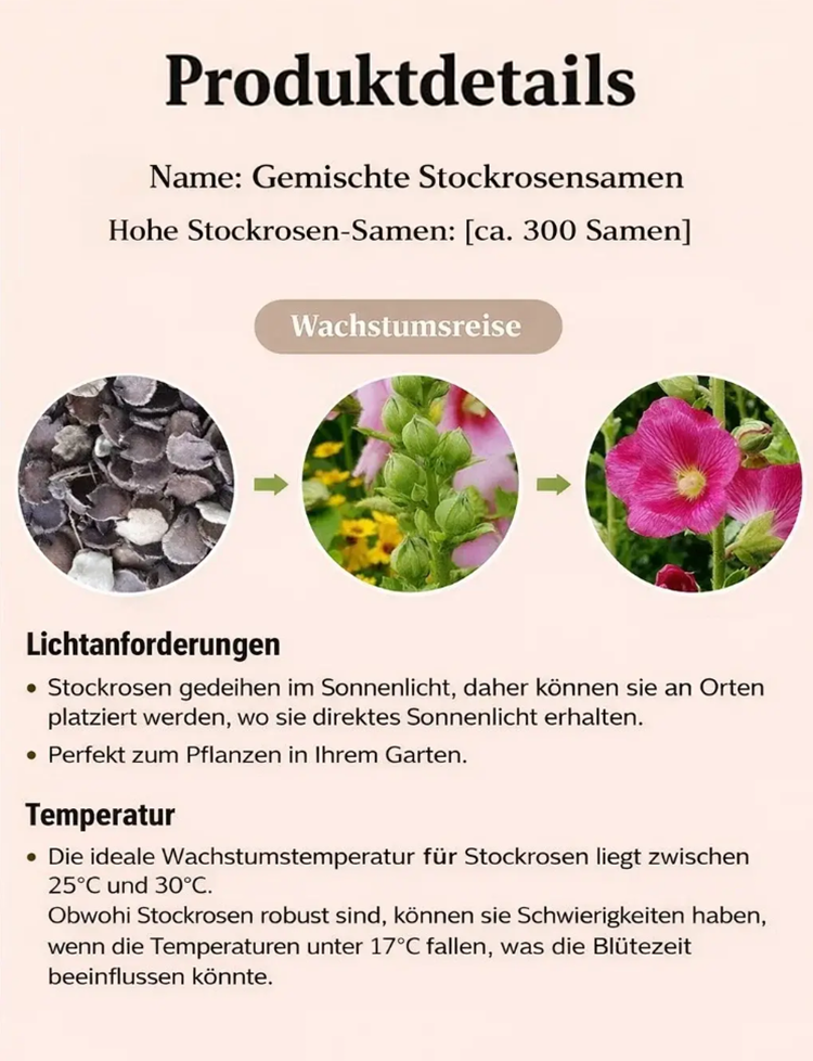 Zier-Stockrosensamen-Mischung
