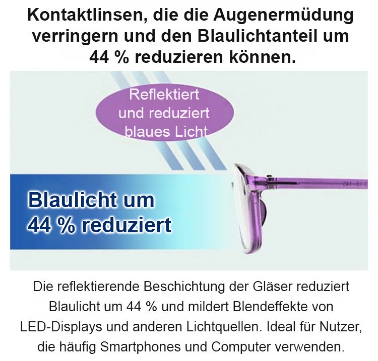 Lesebrille mit Blaulichtfilter im Alltagseinsatz