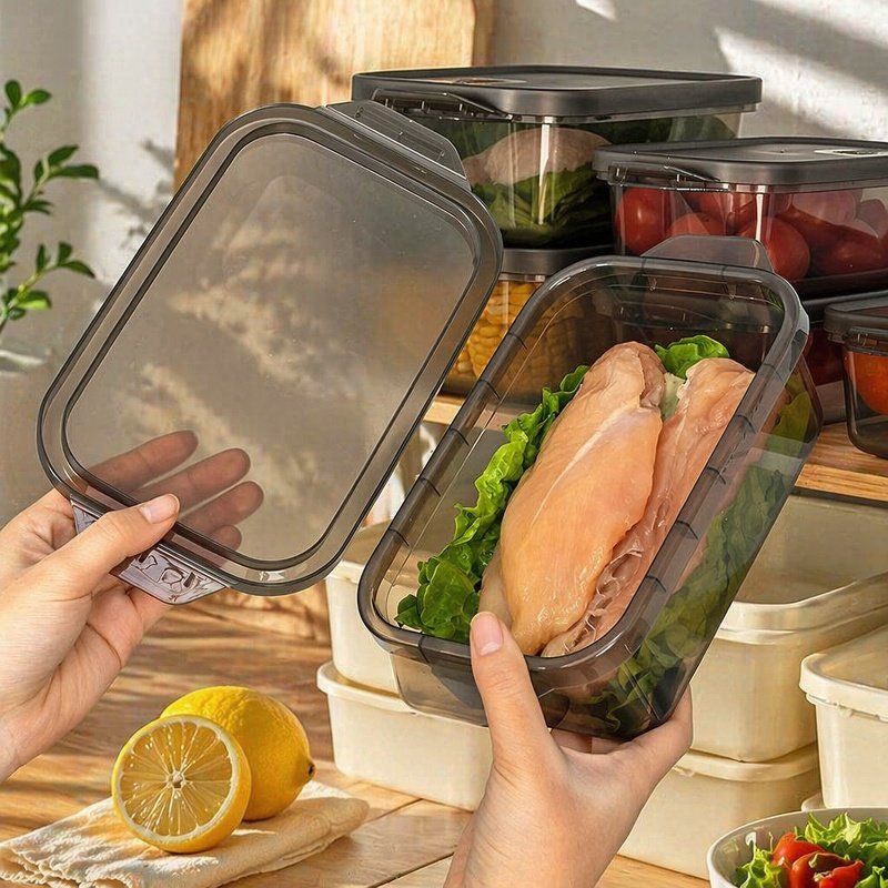 Tragbare lebensmittelechte Brotdose, Kühlschrank-Aufbewahrung, mikrowellengeeignet