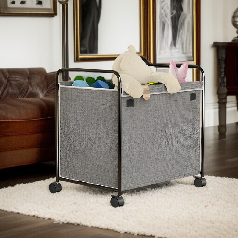 多機能可動式汚れた衣類バスケットリビングルームベッドルーム大型収納ボックスオックスフォード布子供用おもちゃ収納ボックス
