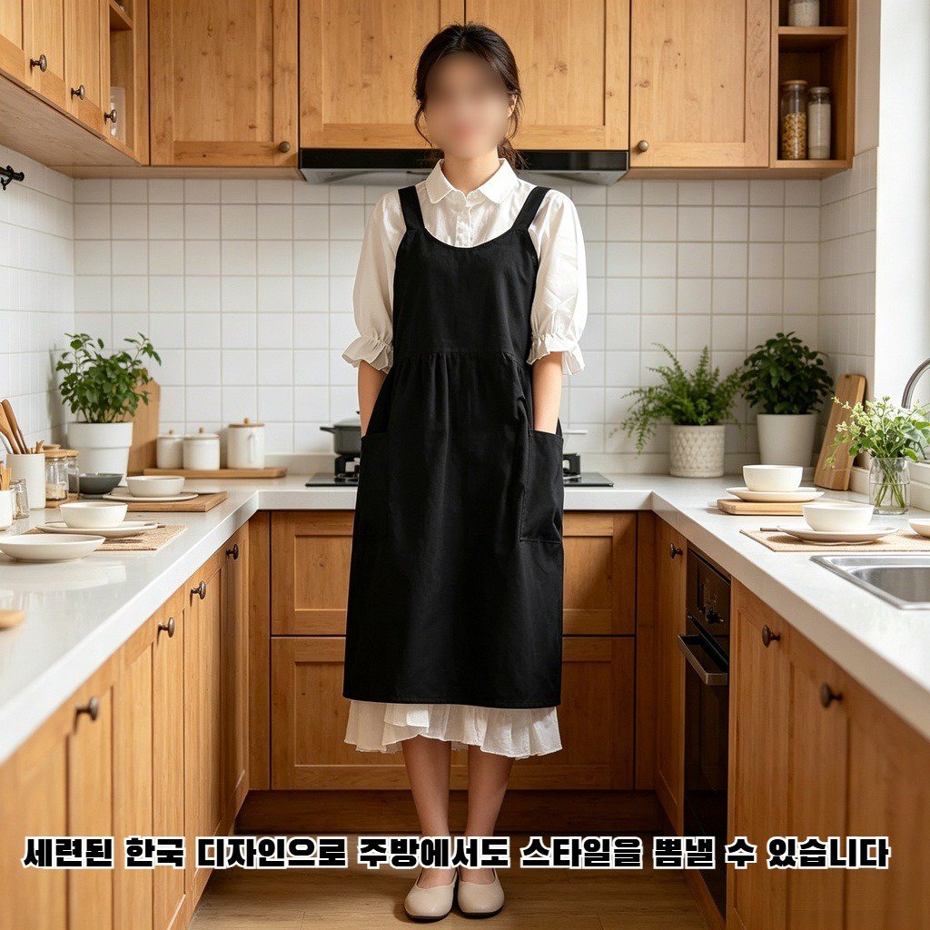 한국 스타일 패션 앞치마