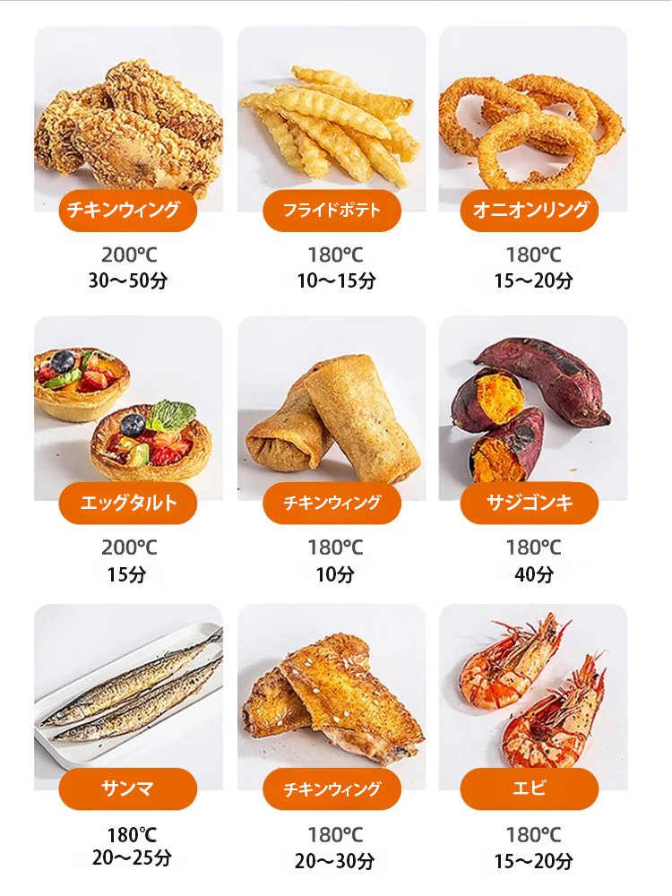 【スマートコントロール】デュアルヒート2500Wスマートエアフライヤー