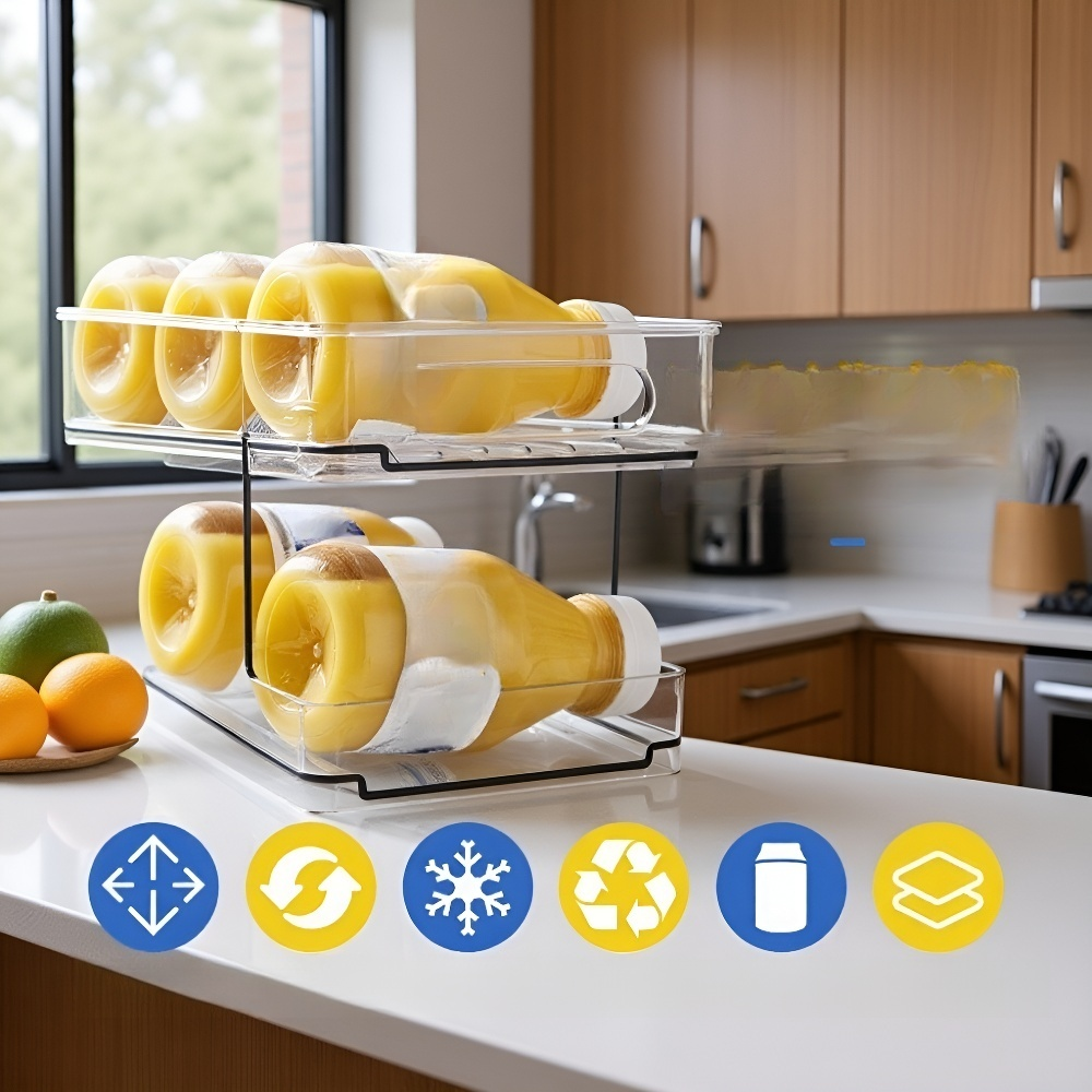 Estante de almacenamiento de latas de aluminio