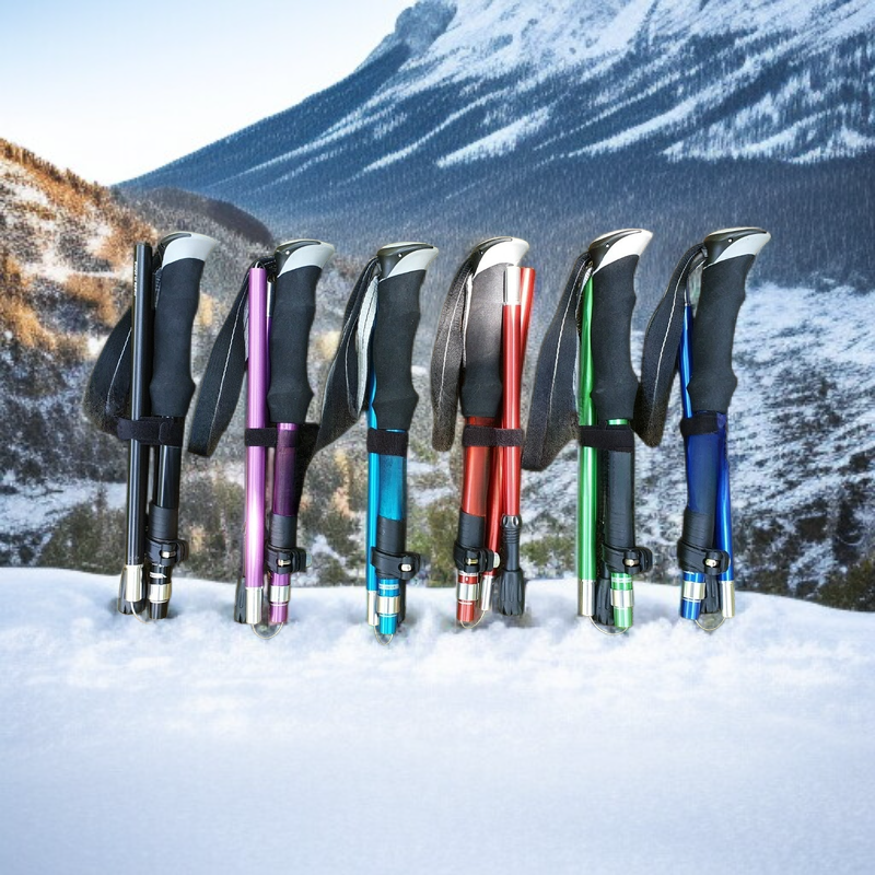 초경량 5절 접이식 알루미늄 등산 스틱