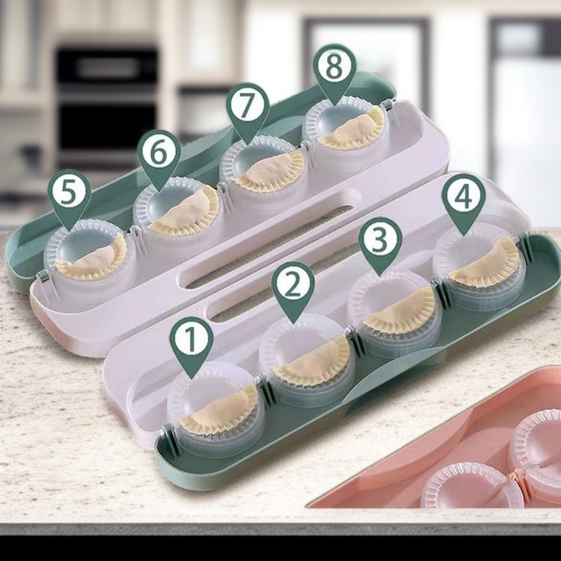 가정용 만두 빚기 신기한 식품급 소재 게으름뱅이 필수 만두 몰드 8개입