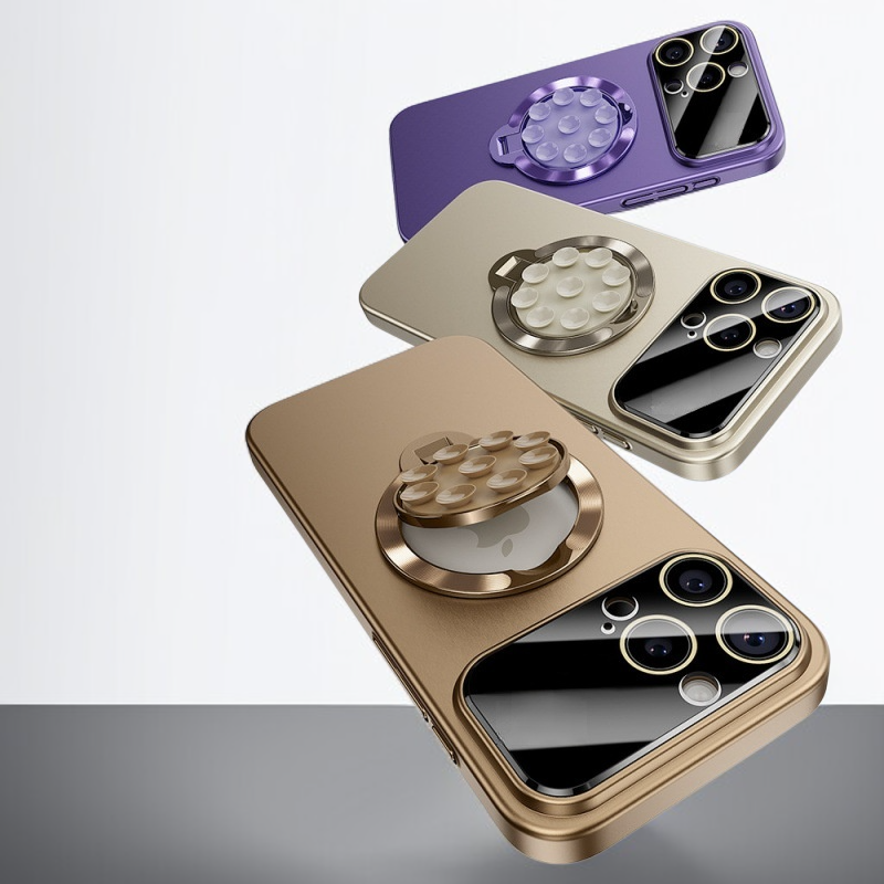 넓은 시야창이 있는 세련된 자석 스탠드 폰 케이스