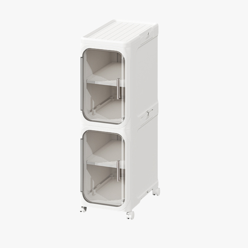 Gabinete organizador multifuncional para baño, mueble plegable de plástico para espacios reducidos
