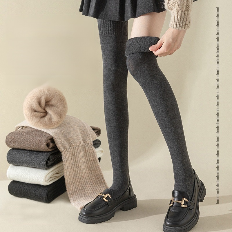 Medias sobre la rodilla de compresión ligera, talla grande, efecto adelgazante