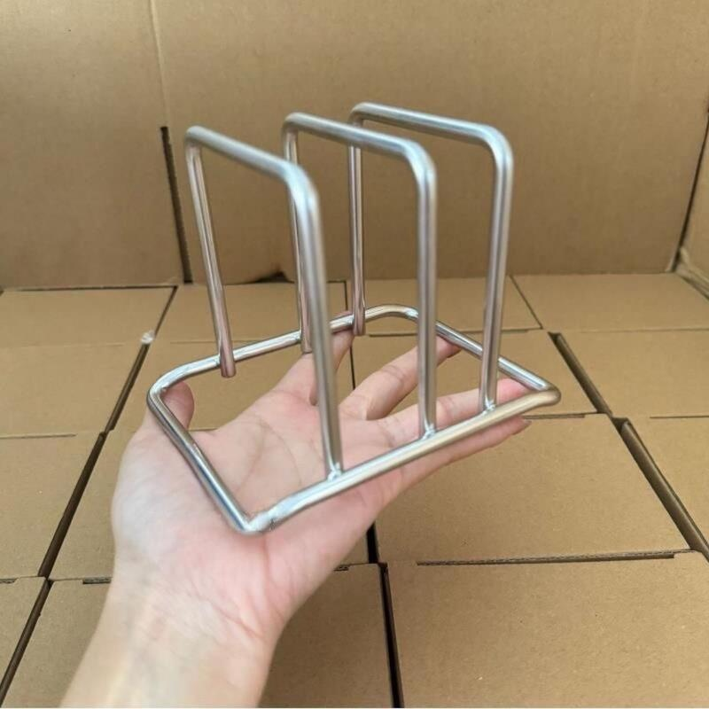 Household Stainless Steel Pot Lid Storage Rack