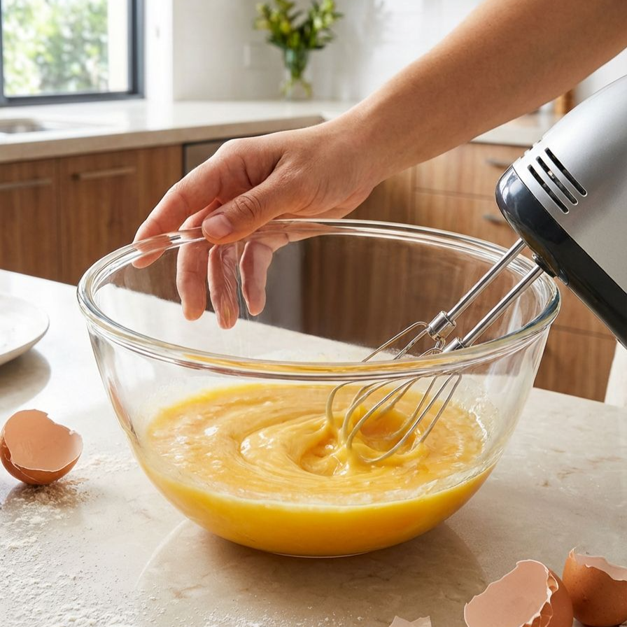 ガラスボウルの耐久性と衛生性を表す写真