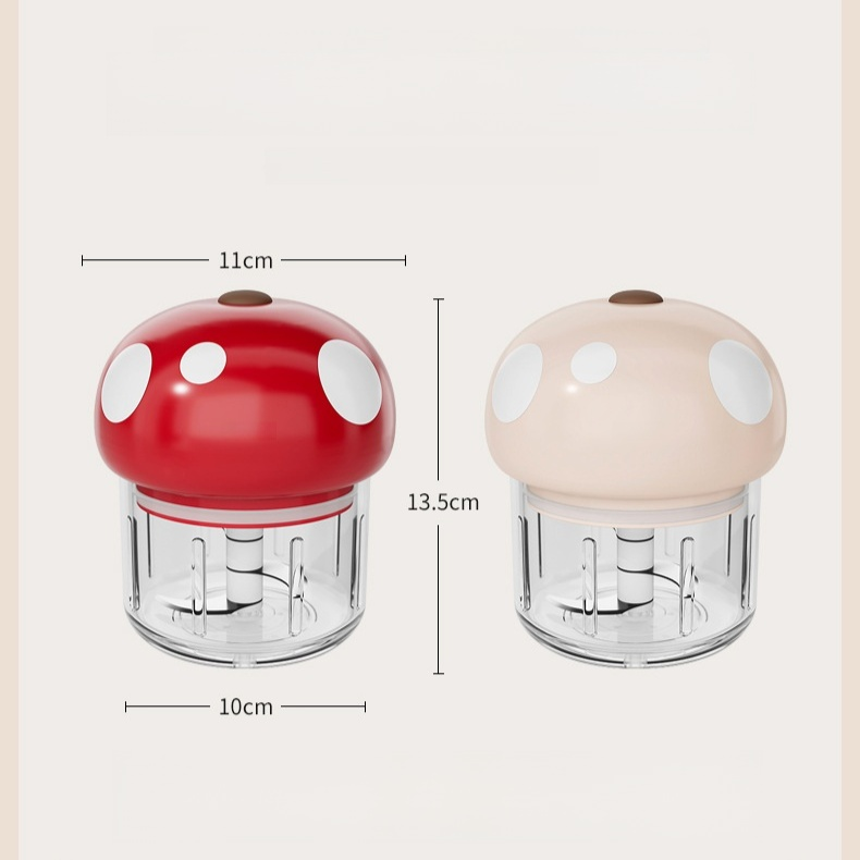 Portable electric garlic press