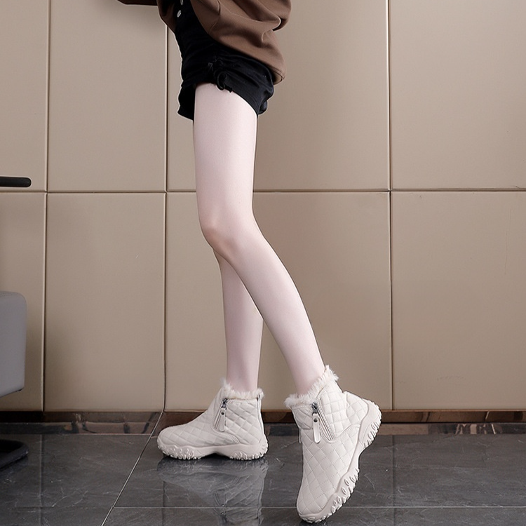 여성용 기모 두꺼운 키높이 면화 신발