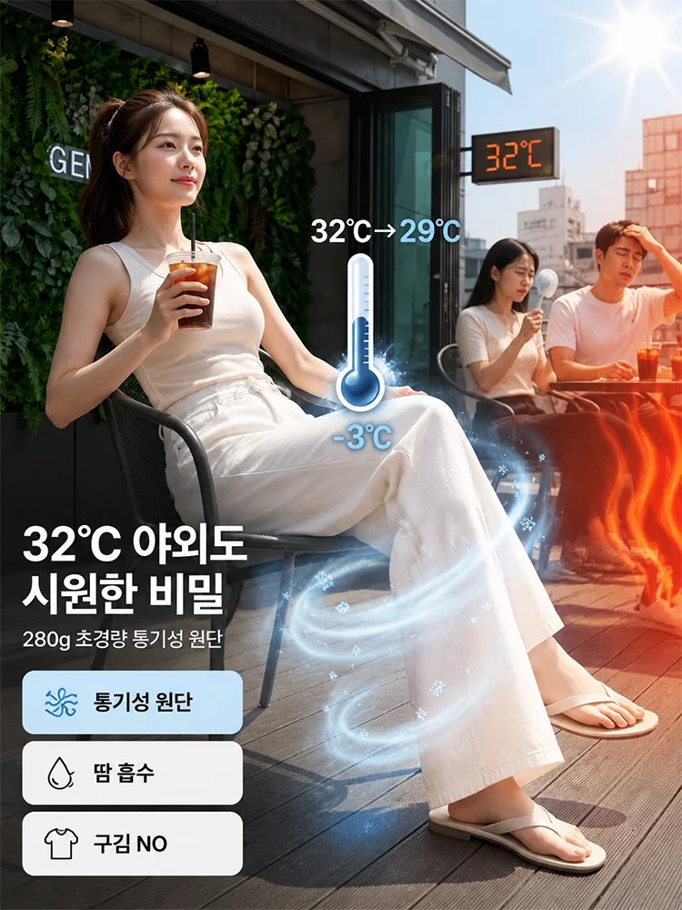 26SS 허리밴드 루즈핏 드레이프 데님팬츠