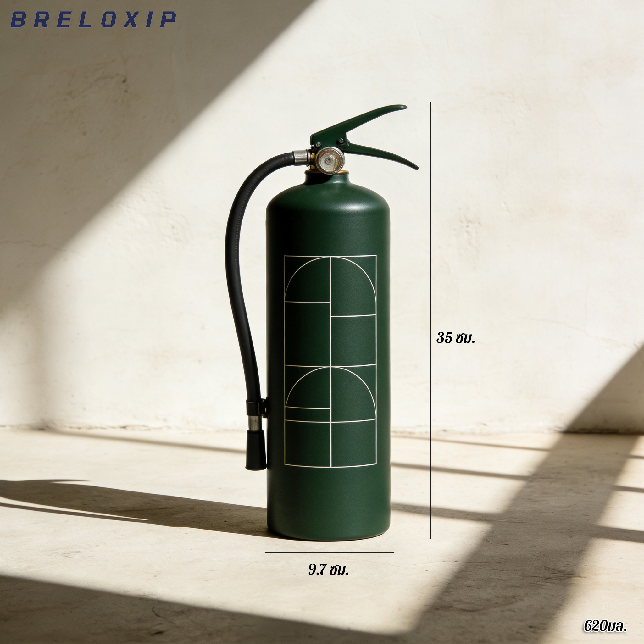 ภาพแสดงวิธีติดตั้งเครื่องดับเพลิงในรถยนต์