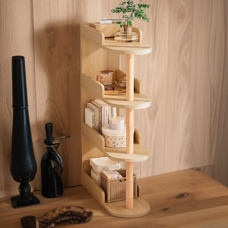 Living room sofa side shelf bedroom bedside table gap storage shelf storage cabinet small bookshelf 