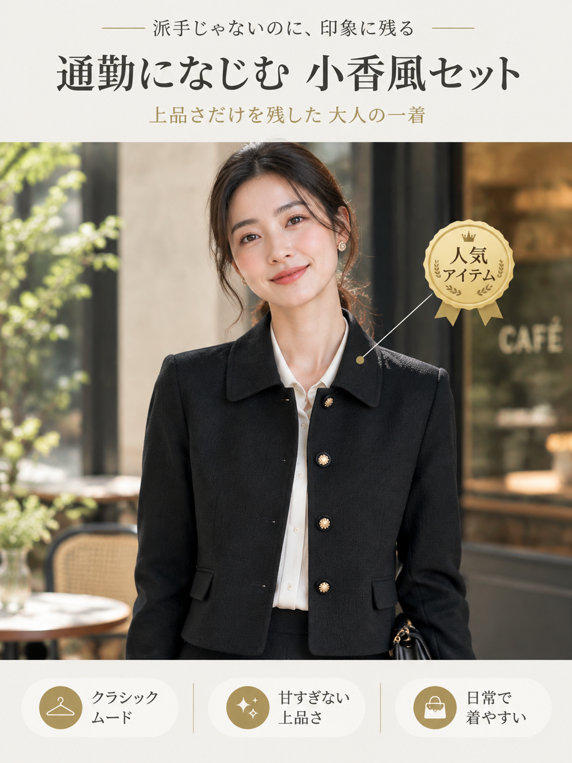 Monolly 通勤美シルエットスーツ | 伝説のモデリスト監修・着痩せ・ストレスフリー