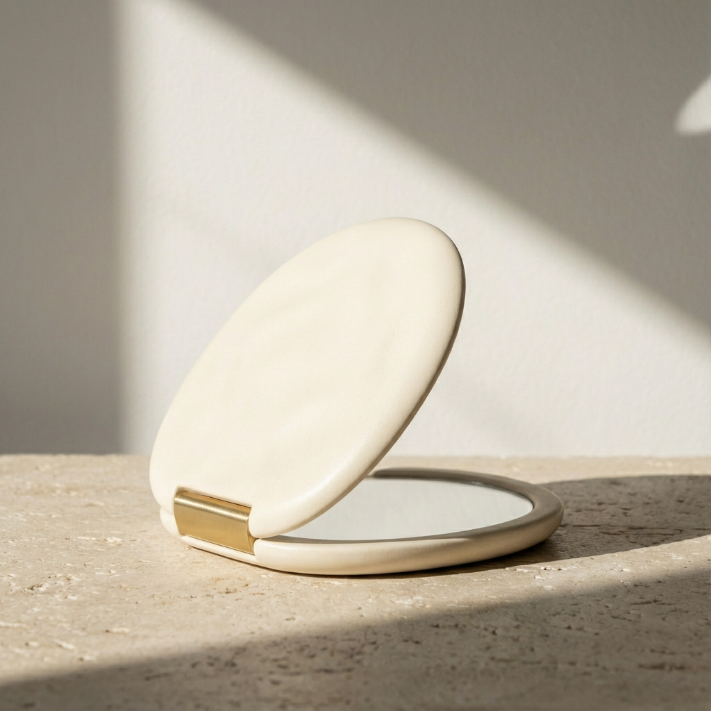 Oglindă de machiaj pliabilă portabilă