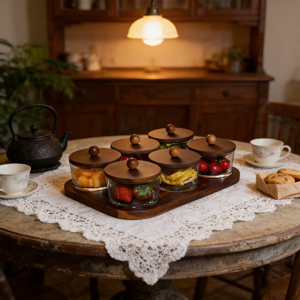 多功能分格玻璃果盤