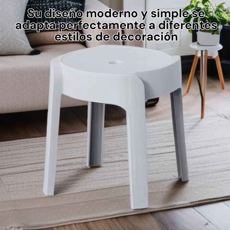 Silla de plástico gruesa para el hogar, estilo moderno y simple