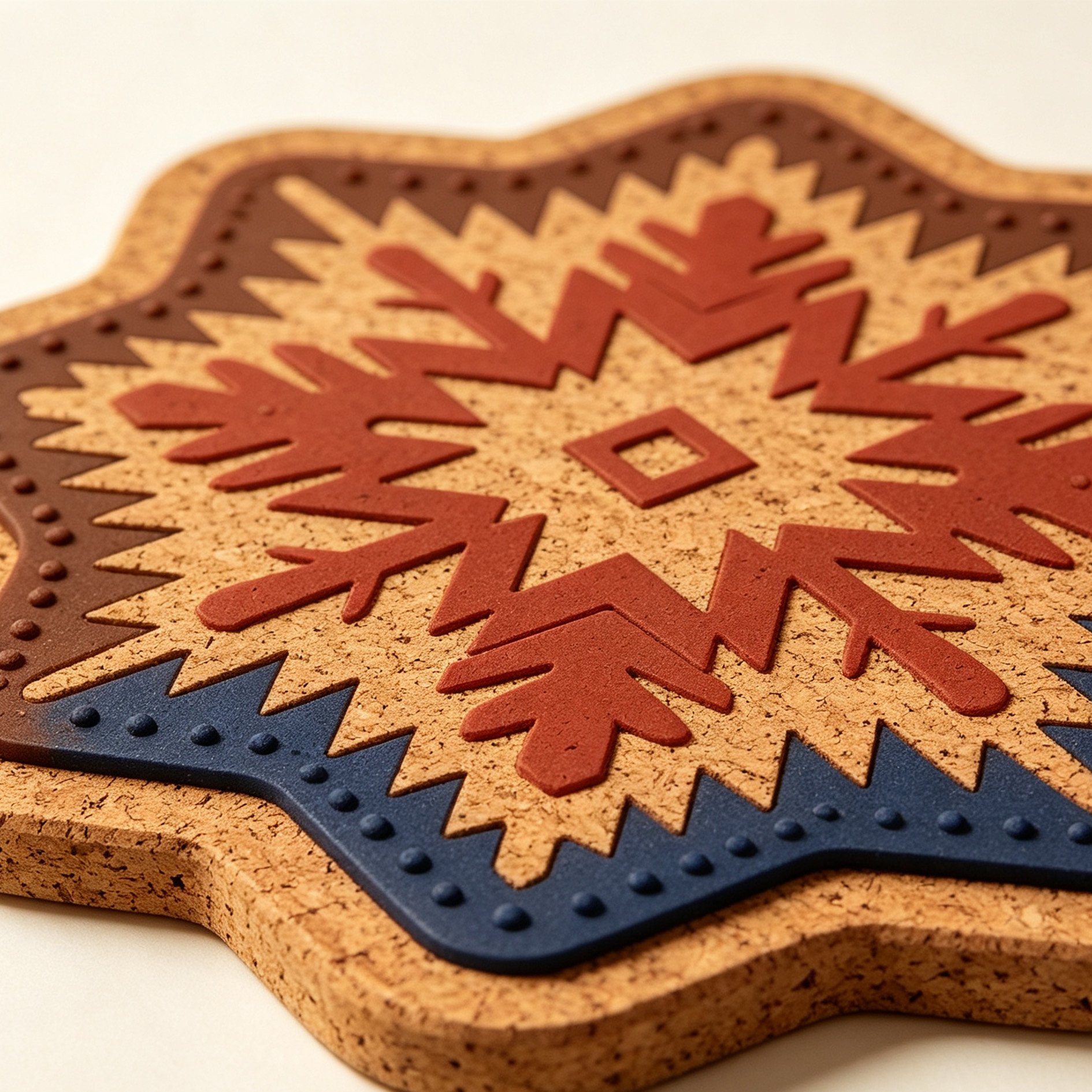 Eco-friendly cork heat mat for kitchen use