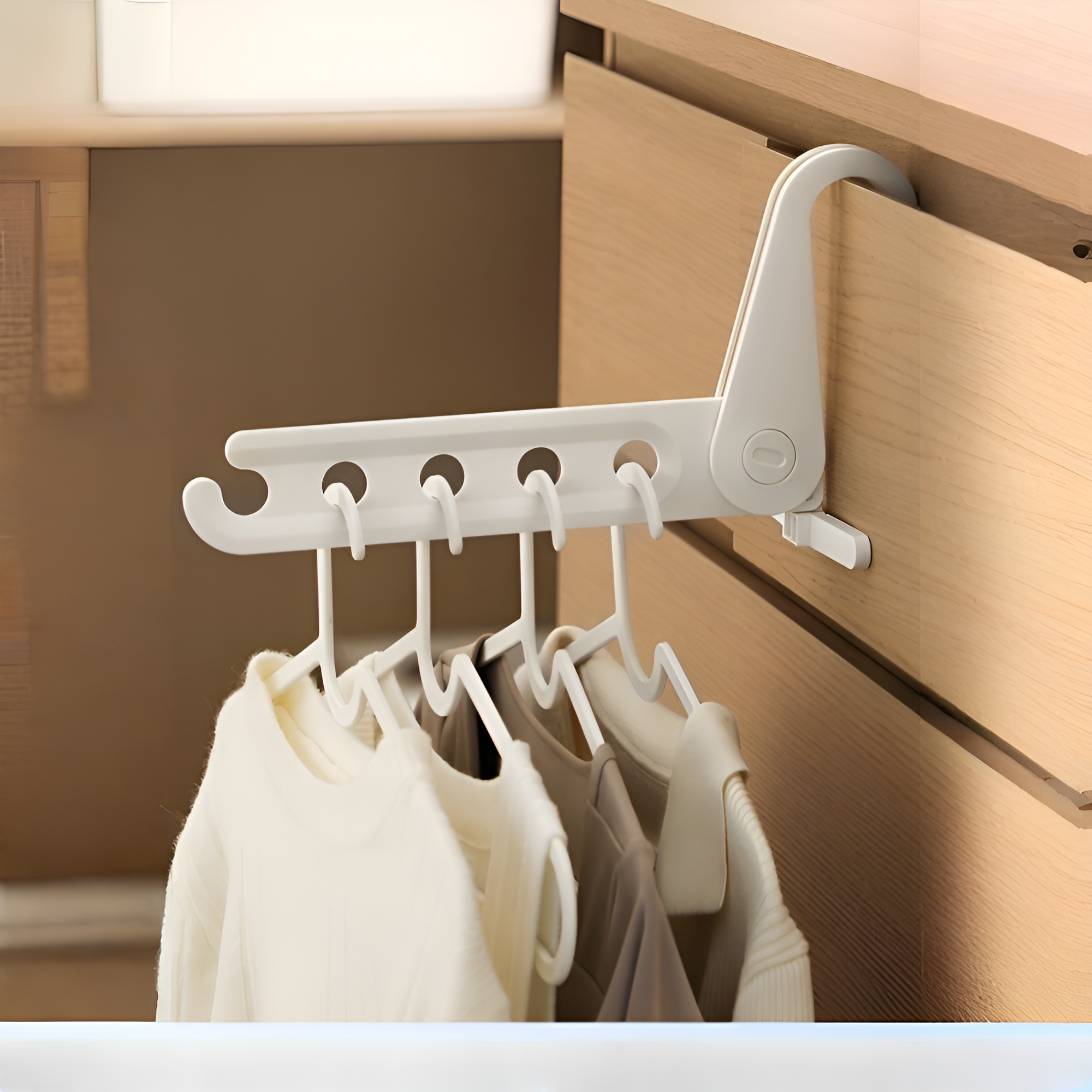 Foldable travel hanger household clothes hanger portable travel hotel multifunctional clothes drying