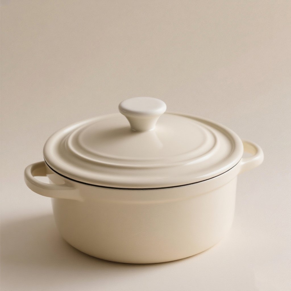  300ml 크림풍 에나멜 냄비