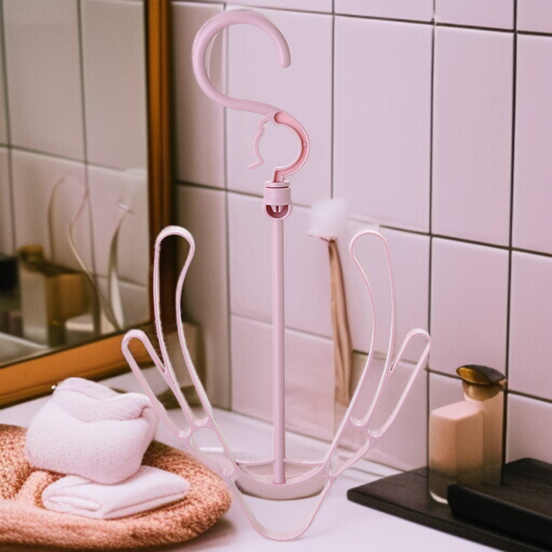 クローゼット内の靴干し小型ハンガー