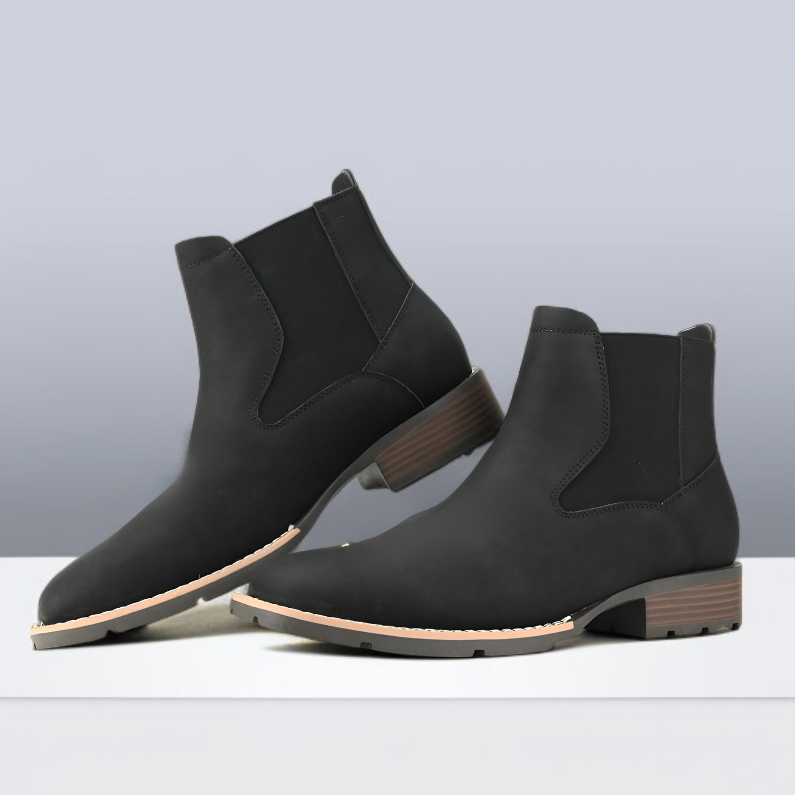 メンズ スリッポン チェルシー マーティンブーツ