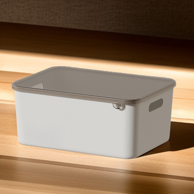 صندوق تخزين بلاستيكي متعدد الوظائف للاستخدام المنزلي بسعة كبيرة