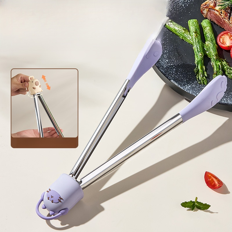 キッチン専用高温耐熱フードトングセット 家庭用食材トングツール