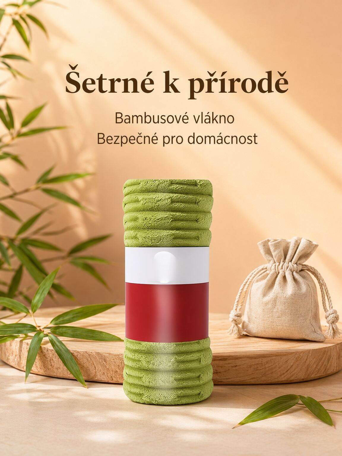 Ekologická bambusová utěrka vhodná pro lenochy