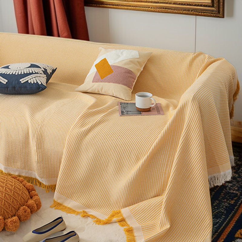 ソファカバーカバーフルカバー綿糸ユニバーサルソファブランケットカバータオル フルカバーソファ