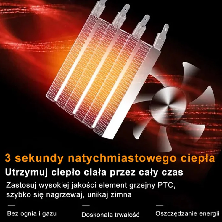 Bezświetlna błyskawiczna nagrzewnica powietrza