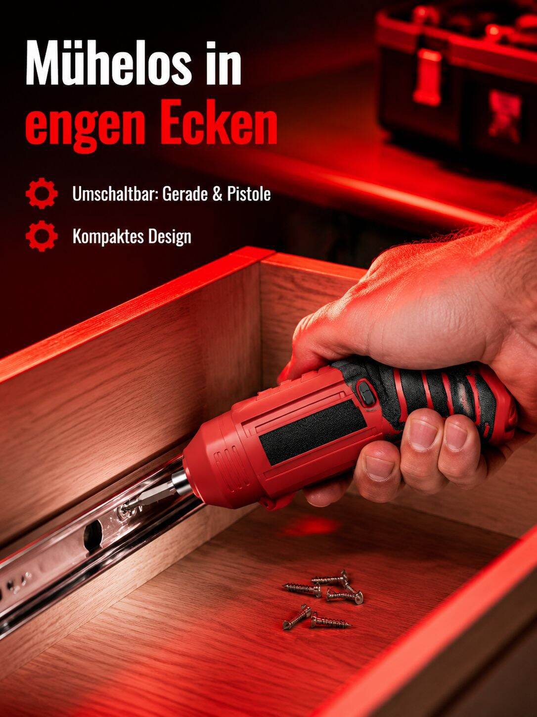 Leistungsstarker multifunktionaler elektrischer Schraubendreher