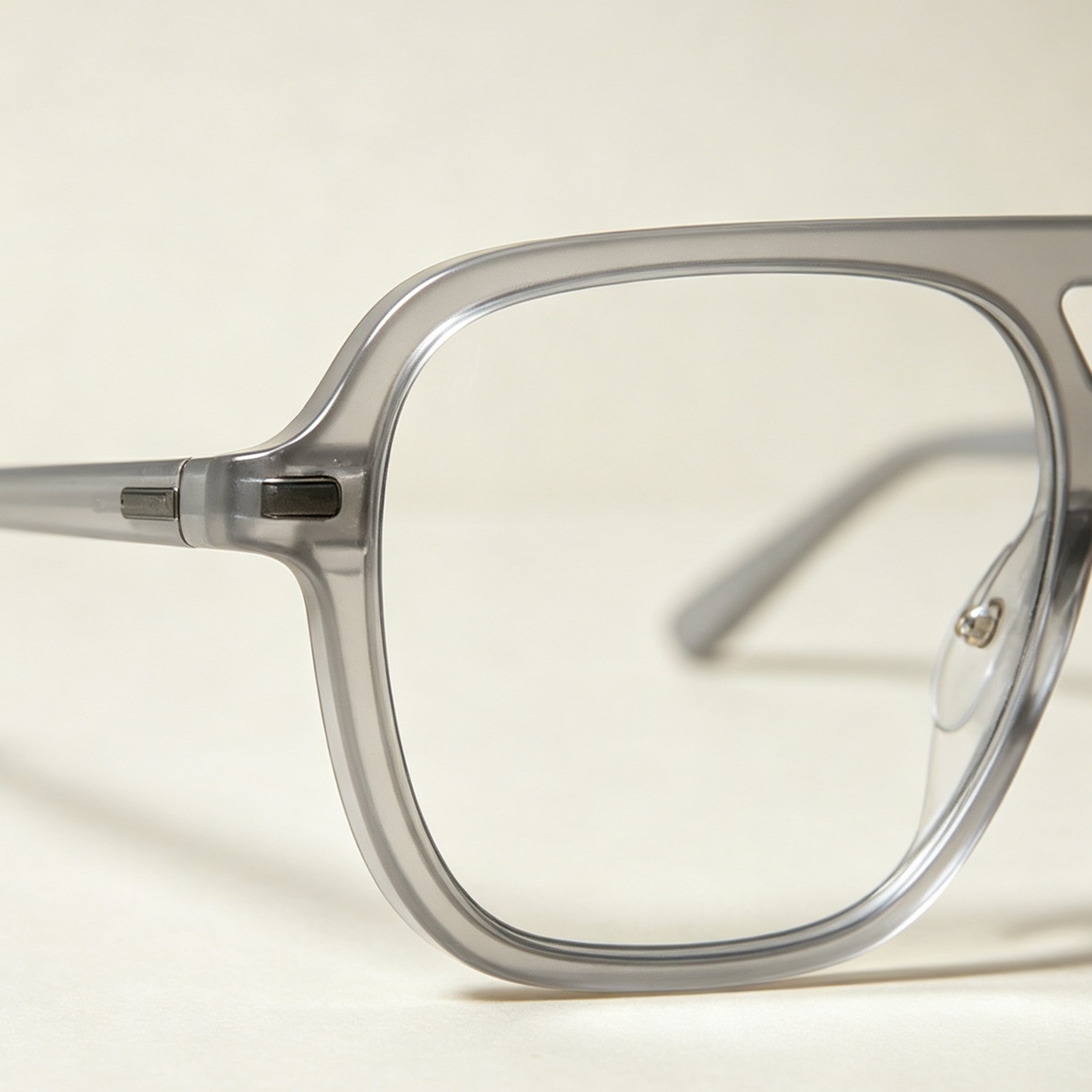 Stylish gray eyeglasses for men and women