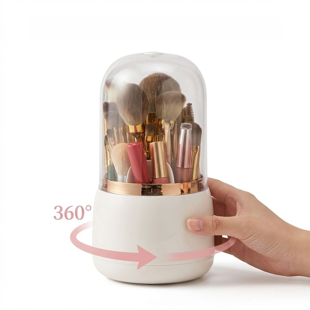 多機能メイクブラシ収納バケツ