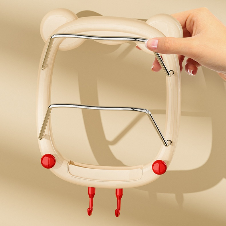 強力吸盤付き多機能鍋蓋ラック