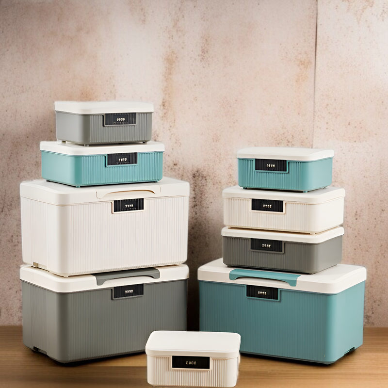 비밀번호 특대형 차량용 수납함 네일 대용량 수납함 자물쇠 대용량 비밀번호 수납함